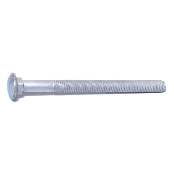 Midwest Fastener Carriage Bolt, Square Neck, 11 (Coarse), 8 in L, Steel, Hot Dipped Galvanized, 15 PK 53643 - main